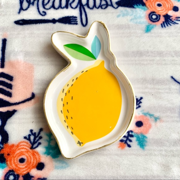 🍊 Citrus Fruity Ceramic Jewelry Trinket Dish 🍊